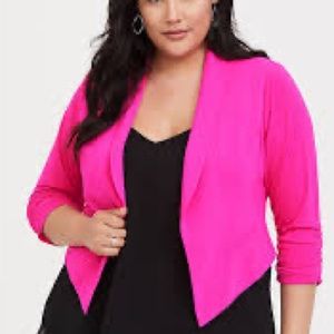 Torrid hot pink blazer